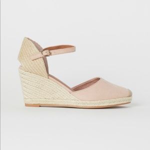 *NWT* H&M Jute Sandal in Powder Pink